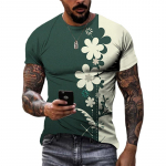 Mood Uus Retro rahvuslikus stiilis graafilised t-s&auml;rgid Summer Trend Meeste vabaaja t&auml;navar&otilde;ivad Personaalne harajuku print O-kaelusega T-s&auml;rgid Topid S