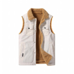 Meeste vest, velvetist polsterdatud soe plusssuuruses vest paarile, s&uuml;gis- ja talvine ka&scaron;miirist mantli vest XL