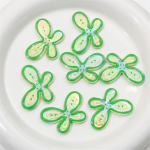 Akr&uuml;&uuml;list k&auml;sitsi valmistatud kukkumis&otilde;li liblikahelmed ehete valmistamiseks DIY k&auml;ev&otilde;ru kaelakee k&otilde;rvar&otilde;nga telefoni kett 46*33mm 1pcs roosa