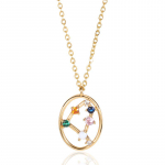 18k kullatud sodiaagikujulised kaelakeed t&uuml;drukutele naistele 12 t&auml;htkuju s&uuml;nnikivist kaelakee v&auml;rvi tsirkoonist &otilde;&otilde;nsa kaelakee armastaja Meeldivad ehted kingitused Capricorn kuld