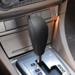 Auto k&auml;iguvahetusnupu kate Ford Focus Mk2 2005-2014 Ford Mondeo Fusion Fiesta 2008-2012 nahast k&auml;igukasti k&auml;epide Black04 black