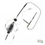 Fishing Bait Cage Line Group Karpkala, Feeder Hook Sinker Singing String Basket-New 50g
