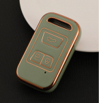 Kuldse servaga TPU auto kaugjuhtimispuldi v&otilde;tmehoidja kate Chery Tiggo 3 5X 4 8 Glx 7 2019 2020 Arrizo jaoks Cheri Tiggo 8 &uuml;mbrishoidja kaitsja tarvikud roheline