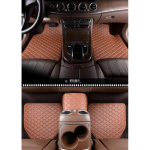 Sinjayer Flat Side Universal Car Floor mat FloorLiner For Citroen C2 C5 C6 C4 C3-XR C-Elysee C-Quatre C4 C5 AIRCROSS C4 pruun