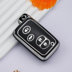 2/3/4 nuppudega uus TPU auto kaugjuhtimispuldi v&otilde;tme&uuml;mbrise kate Toyota Camry Prius Land Cruiser Prado 150 Crown Subaru Foreste XV tarvikute jaoks 2 Button Key Case valge