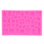 Gem Diamond Mold Fondanti kujuga silikoonkook DIY &scaron;okolaadikommide k&uuml;psetamise t&ouml;&ouml;riist roosa