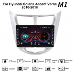 2-din Androidi autoraadio multimidia videopleier Hyundai Solaris Accent Verna 2010-2016 jaoks koos nupunupuga navigeerimisega GPS 1+16GB 1+16GB