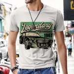 Topid Meeste T-s&auml;rgid Vintage Auto Disain Harajuku Spordir&otilde;ivad L&uuml;hikeste varrukatega Luksuslik Mood O Kaelusega Spordidressid T&auml;navap&uuml;ksid S