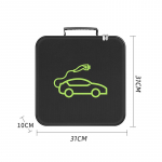 EV auto laadimiskaabli hoiukandekott BYD HAN EV 2022 2023 2024 laadija pistikud pistikupesad veekindel tuleaeglusti tarvik must