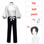 Okkotsu Yuta Cosplay Jujutsu Kaisen Okkotsu Yuta Cosplay Kost&uuml;&uuml;m Anime vormiriietus parukas s&otilde;rmus &uuml;likond Halloweeni kost&uuml;&uuml;m t&auml;iskasvanutele L-(Costume+Wig)