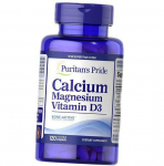 Kaltsiummagneesium D3-vitamiin, kaltsiummagneesium D3-vitamiiniga, Puritan's Pride 120 kapslit (36367149) 120caplets