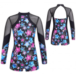 Lapsed, t&uuml;drukud, kaelus, pikad varrukad, v&otilde;tmeauk, seljav&otilde;rk, v&otilde;rk, tantsuline v&otilde;imlemine, trenn Jumpsuit Body 7-8 Years roosa/sinine