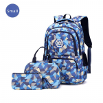 Moodsad ruudulised koolikotid t&uuml;drukutele ja poistele g&uuml;mnaasiumi &otilde;pilase nailonist seljakott, kerge 3 tk. komplekt, lapse seljakott koos s&ouml;&ouml;gikotiga S must