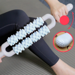 Massaaž rullvarraste keha s&uuml;vakudede k&auml;eshoitavad punktid lihaste veeremise jooga sammas roosa