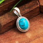 T&uuml;rkiissinine v&auml;&auml;riskivist naiste ripats 925 Sterling Silver Statement ehted t&uuml;rkiissinine