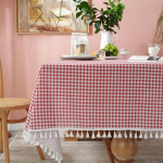 Laudlina kate S&ouml;&ouml;gilaua kangas peen tutid veekindlad plekivastased ristk&uuml;likukujulised &uuml;mmargused pulmade s&uuml;nnip&auml;ev 90 x 90cm