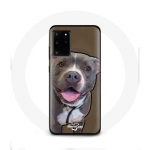 Samsung Galaxy S11 Plus Pitbull Dog &uuml;mbris, valge hall