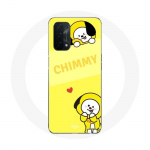 Coque pour Oppo A54 5G BTS Bangtan BT21 Chimmy Jimin Fond Jaune