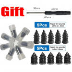 Autode mootorrataste vaakumrehvide parandus naelad veoauto t&otilde;ukeratas jalgratta rehvi torkeparandus torudeta t&ouml;&ouml;riistad kummist metallist tarvikud 10/30 tk 10pcs Mix