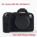 R6 silikoonist armor naha&uuml;mbris, korpuse kaitse, DSLR-kaamera kott, libisemisvastane tekstuur Canon EOS R6 Mark II R6II jaoks