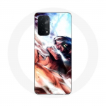 Coque pour Oppo A74 5G Anime Manga Eren Yeager Attack on Titan Affiche - Maniacase