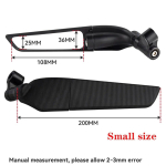 for DUKE 200 125 390 690 790 1050 1290 1190 motorcycle fixed wind wing competitive rearview mirror reversing mirror Small size black