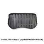 Tesla Model 3 mudeli Y-2023 jaoks, eesmine pagasiruumi matt Kulumiskindlad padjad, alumine pagasiruumi matt auto salongi tarvikud MY-TPE18L