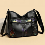 Ema kott Eakate k&auml;ekott &Otilde;lakott Suure mahutavusega naiste kott must