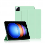 Tahvelarvuti &uuml;mbris Xiaomi Pad 6S Pro Flip Kickstand nahast &uuml;mbris Mi Pad 6S Pro jaoks 12,4 tolli Smart Wake Up Sleep Kolm kokkupandavat raamatualuse iPadi kate For Xiaomi Pad 6S Pro heleroheline v&auml;rv