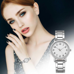 Luksuslikud t&uuml;drukute kellad kvartskellad, roostevabast terasest rihmaga vabaaja k&auml;ev&otilde;ruga k&auml;ekellad