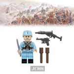 Ww2 JC005 Ehitusplokid Militaarfiguurid Relvad Aksessuaarid Moc klotsid Nukk Kokkupandud Laste m&auml;nguasjad