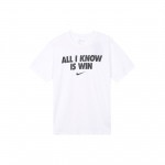 Nike All I Know Is Win Graafilise Prindiga L&uuml;hikeste Varrukate T-s&auml;rk Meeste Topid Valge DD0774-100 XXL