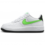 Nike Air Force 1 GS Valge Roheline Strike Laste tossud Must FV5948-106 36