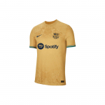 Nike Mustriga Triipudega Tr&uuml;kitud L&uuml;hikeste Varrukatega Jalgpallis&auml;rk, V&otilde;&otilde;rsil M&auml;ngija Versioon, Barcelona Meeste Topp Kollane DJ7642-715 XL