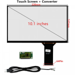 10,1/11,6/13,3/14/15,6-tolline universaalne DIY multi-touch mahtuvuslik digiteerija puuteekraani klaas USB-draiveri plaadi muunduriga