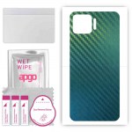 apgo Protective Skin Sticker for the back compatible with Oppo Reno4 Lite, Wrap Film, Foil, Vinyl - Pattern Carbon Chameleon CAKA1