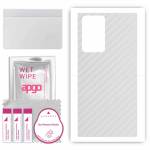 apgo Protective Skin Sticker for the back compatible with Samsung Galaxy Note20 Ultra, Wrap Film, Foil, Vinyl - Pattern Transparent Carbon