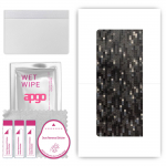 apgo Protective Skin Sticker for the back compatible with Lenovo Yoga Tab 13, Wrap Film, Foil, Vinyl - Pattern Carbon Black Pixel