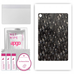 apgo Protective Skin Sticker for the back compatible with Realme Pad, Wrap Film, Foil, Vinyl - Pattern Carbon Black Pixel