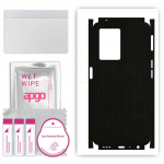 apgo Protective Skin Sticker for the back+sides compatible with Oppo A77 5G, Full Wrap Film, Foil, Vinyl - Pattern Matrix