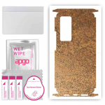 apgo Protective Skin Sticker for the back+sides compatible with Vivo X60 Pro 5G, Full Wrap Film, Foil, Vinyl - Pattern Rusty Copper