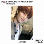 Stray Kids 3. albumi 5-t&auml;rni ametlik fotokaart, standardver Digipack Ver KPOP I.N - #2