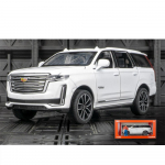 1/32 Cadillac Escalade maastur, tsingisulamist survevalatud m&auml;nguautomudel, simuleeritud maastikus&otilde;iduk heli ja valgusega 1/32-Size:16*7.5*6cm valge