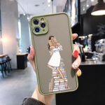 Book Girl Coffee telefoni&uuml;mbris iPhone'ile 14 13 12 11 Mini Pro Max XS X Max XR 8 7 Plus SE 2022 nahav&auml;rvi telefoni kate iPhone 14