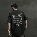 100% puuvillahappega pestud vintage l&uuml;hikeste varrukatega T-s&auml;rk T&auml;navar&otilde;ivad HipHop Harajuku Suured T-s&auml;rgid S must