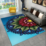 3D B&ouml;&ouml;mimaa Mandala Geomeetriline Vaip, Vaip Kodu Elutuppa Magamistuppa Diivani Juurde Uksematt K&ouml;&ouml;gi Sisustus, Laste Libisemiskindlad P&otilde;randamatid 40x60cm(15x23in)