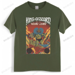 T-s&auml;rk Unisex puuvillane topp Uus king gizzard and the lizard wizard VALGE Unisex T-s&auml;rk Must Unisex t-s&auml;rk euro suurus 4XL