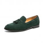 Kevadine Luksus Meeste Tuttidega Kingad Mokassiinid Meeste Kingad Vabaaja Suede Slip-On Hingavad Mugavad Mokassiinid Kingad Nubuck Kingad 39 roheline