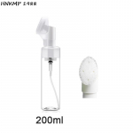 100/150/200 ml t&uuml;hi vahutav vahupumppudel silikoonharjapeaga plastikust n&auml;opuhastusvahuga pudelid