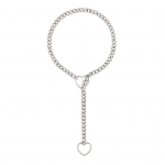 Naiste kaelakee, s&uuml;damekujuline &otilde;&otilde;neskett, reguleeritav puusa, roostevaba hop punk stiilis klubi terasest pidulik kael